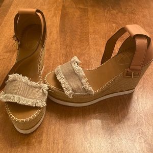 See By Chloe Tan and Cream Wedges